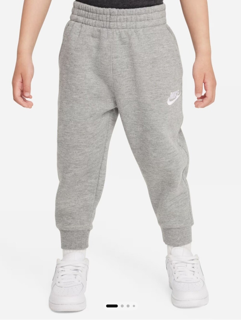Nike Kids Heather Gray Fleece Joggers, NWT, 24 Months, Pants Only